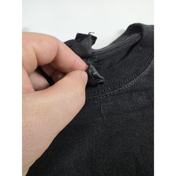 Lost Wandering Black Long Sleeve Rabbit Shirt Size Lg - Picture 3 of 5